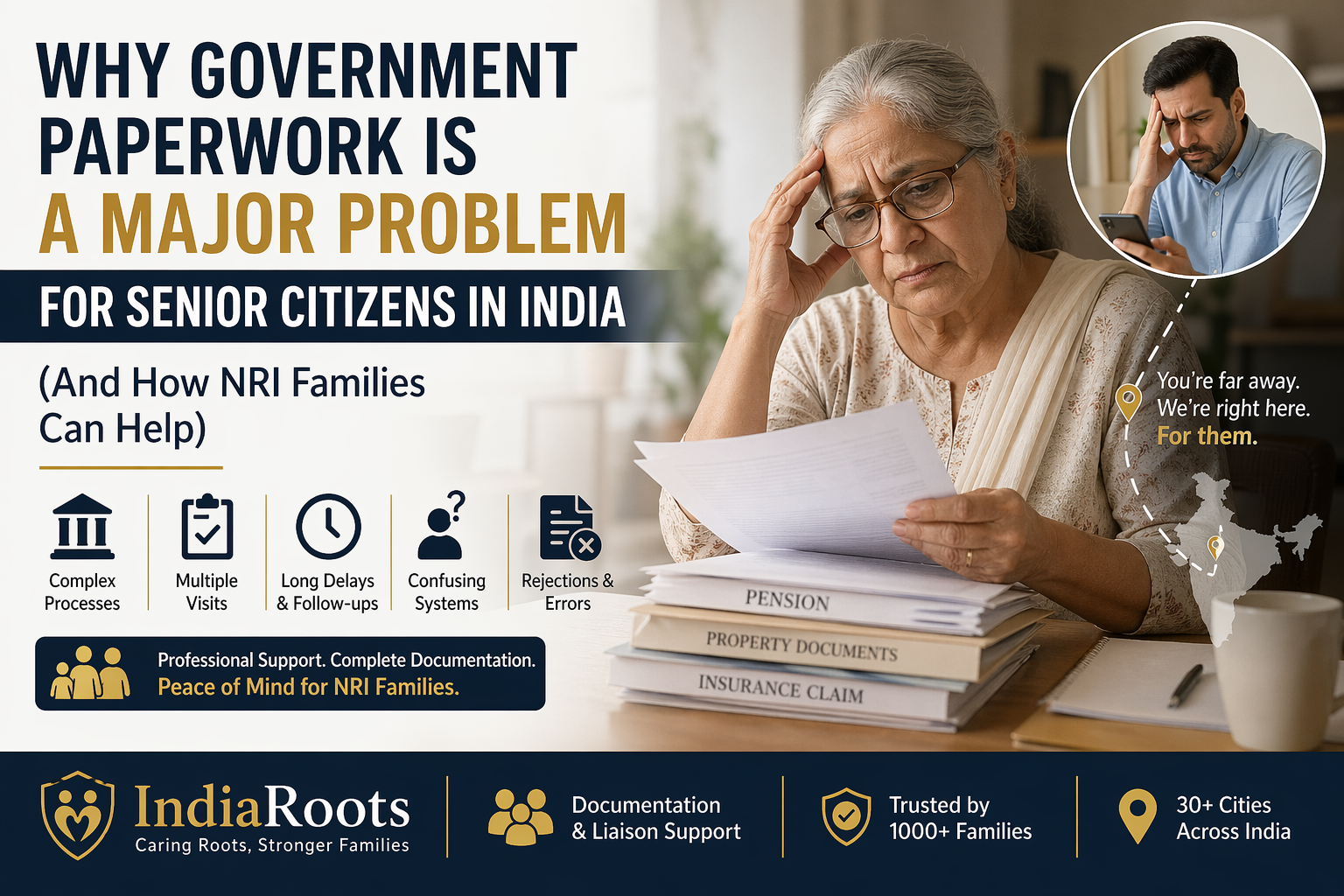 Documentation & Liaison Services in India — Government & Legal Support for Senior Citizens & NRI Families