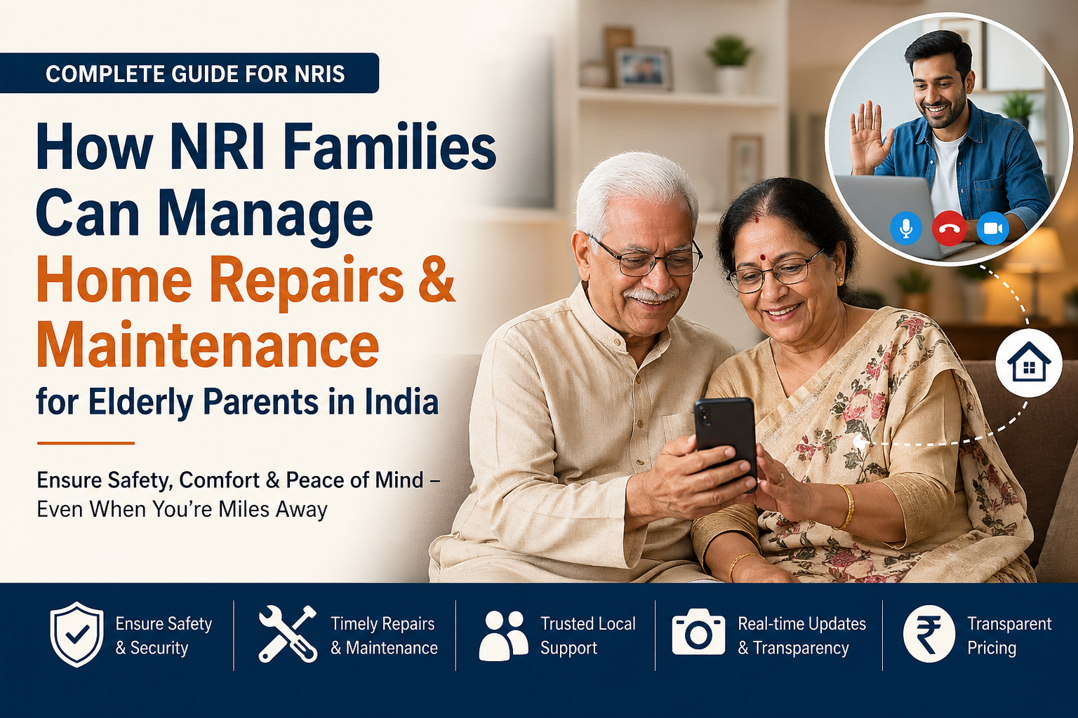 Manage Home Repairs for Elderly Parents in India
